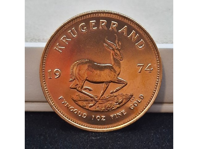 Gouden munt, south africa, krugerrand, 1974 - afbeelding 1 van  3