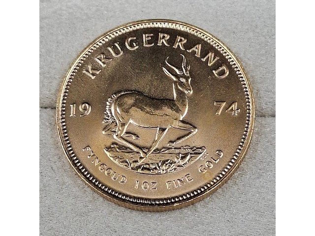 Gouden munt, south africa, krugerrand, 1974 - afbeelding 2 van  3