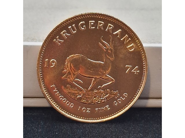 Gouden munt, south africa, krugerrand, 1974 - afbeelding 1 van  3