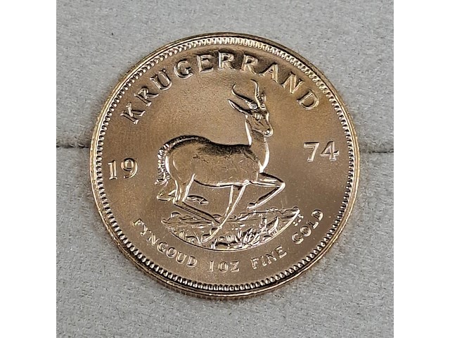 Gouden munt, south africa, krugerrand, 1974 - afbeelding 2 van  3