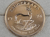 Gouden munt, south africa, krugerrand, 1974 - afbeelding 2 van  3