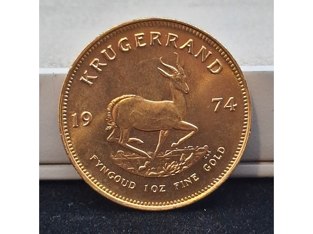 Gouden munt, south africa, krugerrand, 1974 - afbeelding 1 van  3