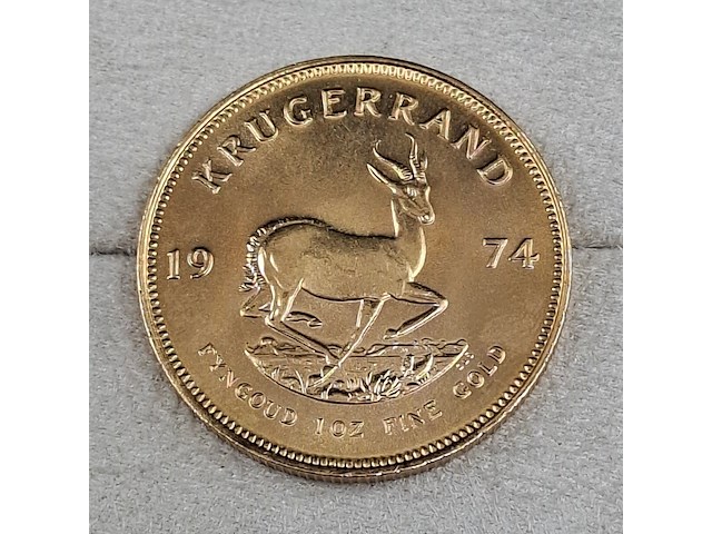 Gouden munt, south africa, krugerrand, 1974 - afbeelding 2 van  3