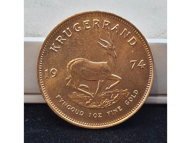 Gouden munt, south africa, krugerrand, 1974 - afbeelding 1 van  3