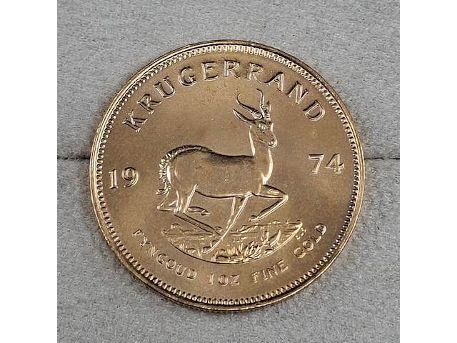 Gouden munt, south africa, krugerrand, 1974 - afbeelding 2 van  3