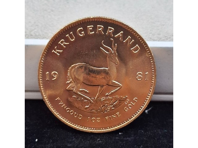 Gouden munt, south africa, krugerrand, 1981 - afbeelding 1 van  3