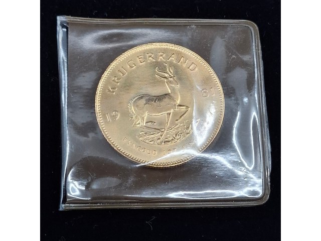 Gouden munt, south africa, krugerrand, 1981 - afbeelding 3 van  4