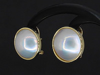 Gouden oorbellen blister parels - afbeelding 2 van  5