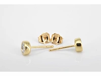 Gouden oorbellen briljant diamant - afbeelding 4 van  6