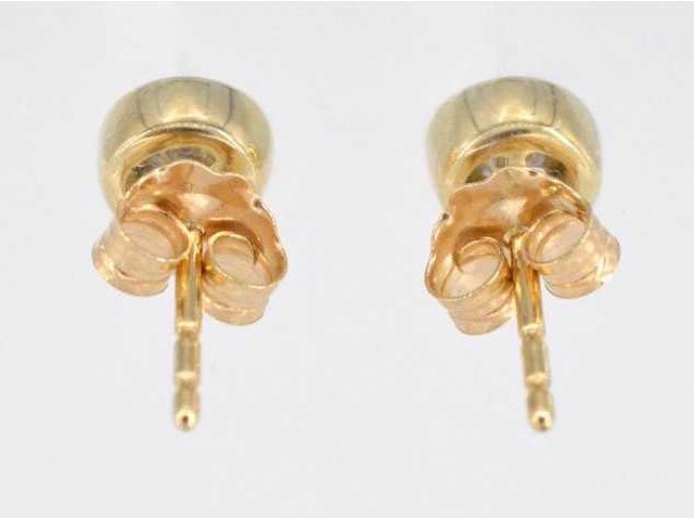 Gouden oorbellen briljant - afbeelding 4 van  6