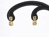 Gouden oorbellen diamant 1.60 ct