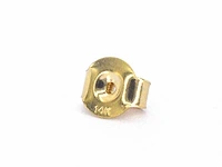 Gouden oorbellen diamant saffier multicolour - afbeelding 8 van  8