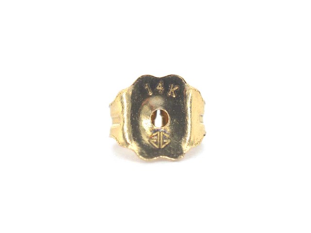 Gouden oorbellen met briljant geslepen diamanten - afbeelding 7 van  7