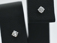 Gouden oorbellen met diamant - afbeelding 1 van  2