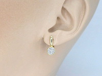 Gouden oorbellen met diamant - afbeelding 2 van  8