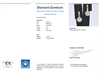 Gouden oorbellen met diamant - afbeelding 3 van  8