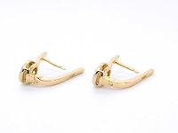 Gouden oorbellen met diamant - afbeelding 6 van  8