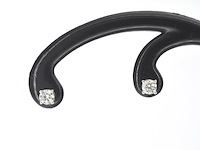 Gouden oorbellen met diamant - afbeelding 1 van  9