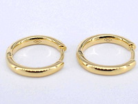 Gouden oorbellen met diamanten - afbeelding 7 van  8