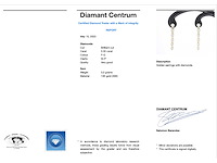 Gouden oorbellen met diamanten - afbeelding 3 van  8