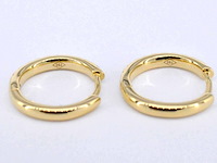 Gouden oorbellen met diamanten - afbeelding 6 van  9