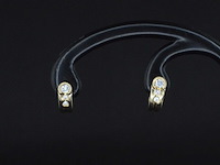 Gouden oorbellen met diamanten