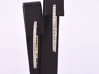 Gouden oorbellen met diamanten