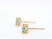 Gouden oorbellen met topaas - afbeelding 6 van  8
