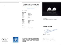 Gouden oorknoppen diamanten en zuidzee parels - afbeelding 3 van  8