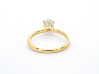 Gouden ovaal solitair ring met diamant 1.00 carat - afbeelding 8 van  10