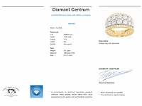 Gouden pavé ring diamant - afbeelding 5 van  10