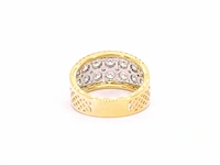 Gouden pavé ring diamant - afbeelding 3 van  10