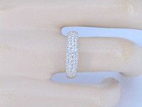 Gouden pave ring met diamanten 0.90 carat - afbeelding 3 van  10