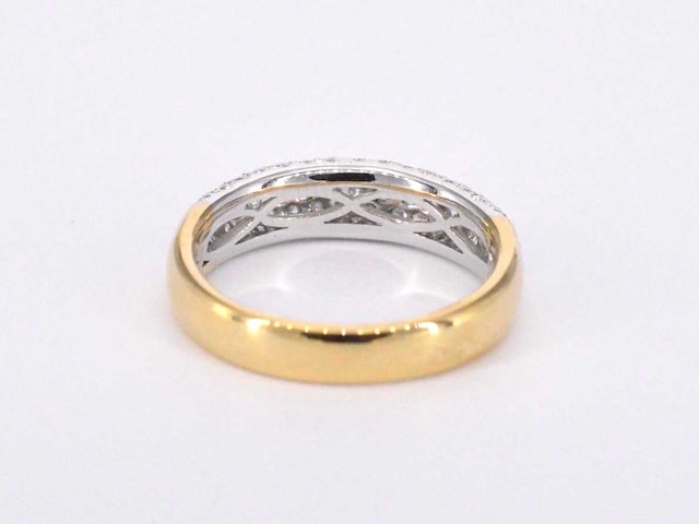 Gouden pave ring met diamanten 0.90 carat - afbeelding 10 van  10