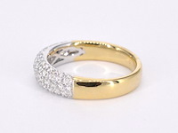 Gouden pave ring met diamanten 0.90 carat - afbeelding 10 van  11