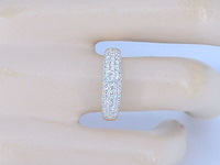Gouden pave ring met diamanten 0.90 carat - afbeelding 4 van  11
