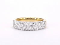 Gouden pave ring met diamanten 0.90 carat - afbeelding 8 van  11