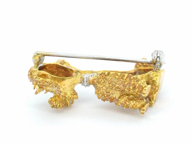 Gouden poedel broche - afbeelding 8 van  11