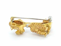 Gouden poedel broche - afbeelding 8 van  11
