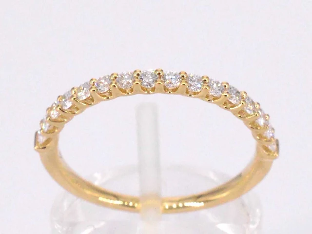 Gouden rijring briljant - afbeelding 1 van  10