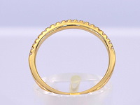 Gouden rijring met briljant geslepen diamant - afbeelding 6 van  7