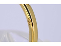 Gouden rijring met briljant geslepen diamant - afbeelding 7 van  7