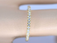 Gouden rijring met briljant geslepen diamant - afbeelding 2 van  8