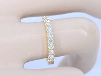 Gouden rijring met diamanten - afbeelding 3 van  10