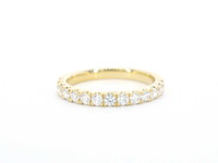 Gouden rijring met diamanten - afbeelding 8 van  10