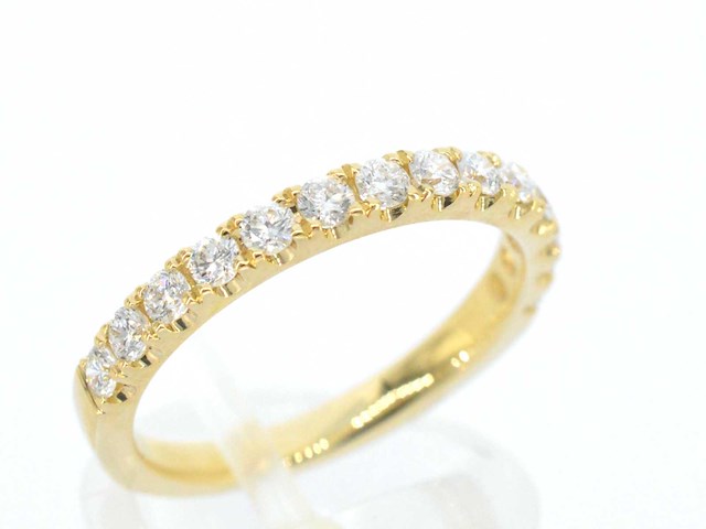 Gouden rijring met diamanten - afbeelding 5 van  7