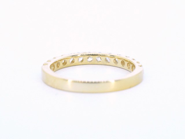 Gouden rijring met diamanten - afbeelding 7 van  9