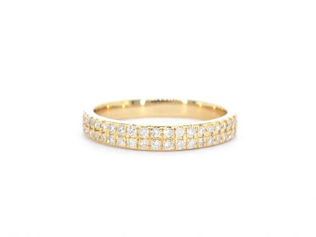 Gouden rijring met diamanten - afbeelding 8 van  11