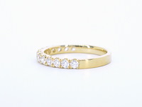 Gouden rijring met diamanten - afbeelding 7 van  11