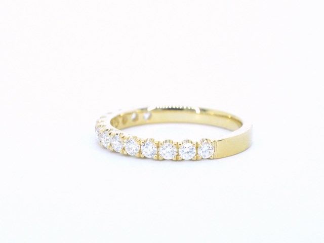 Gouden rijring met diamanten - afbeelding 10 van  11